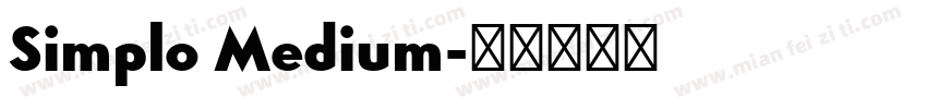 Simplo Medium字体转换